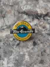 Set of 10 Vintage Rio Grande Ski Train Denver Winter Park Collectible Pins picture
