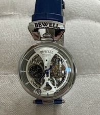 BEWELL Mens Automatic Skeleton Dual time picture