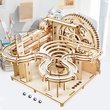 3D Wooden Puzzle DIY Mechanical Manual Model Building Kits Assemble Toys Marble picture