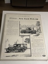 1931 Ford Model A Pickup Saturday Post Advertising Display 17x25 picture