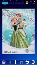 Topps Disney Collect Frozen Fantasy 2025 Award Card Rare Anna & Hans picture