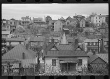 Photo:1930s Hill District Pittsburgh PA Houses Neighborhood Skyline picture