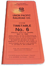 MAY 1988 UNION PACIFIC SYSTEM EMPLOYEE TIMETABLE #6 picture