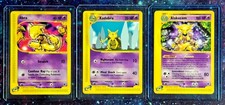 2002-03 Pokemon KADABRA, ALAKAZAM & ABRA - Skyridge/Expedition (3) Card Set picture