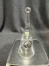 25TH ANNIVERSARY Crystal GLASS BELL 6” Tall picture