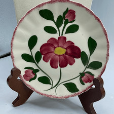Blue Ridge Southern Potteries Red Nocturne”salad 7” plate. picture
