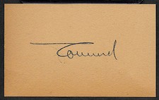Erwin Rommel Autograph Reprint On Genuine Original Period 1940s 3X5 Card  picture