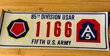 Vintage 85th Division of the United States Army Reserve US army Base Sticker picture