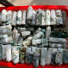 1kg natural Aquatic agate quartz obelisk crystal wand point healing 45-85mm picture