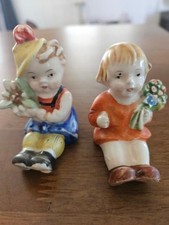 Vintage Little Girls figurines Salt and Pepper Shakers picture