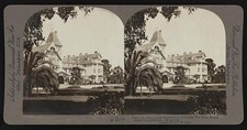 Photo:Monterey California 1906 Hotel Del Monte Resort Grounds Stereo Photo picture