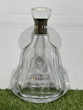 Hennessy Paradis Empty Bottle Metal Stopper Cognac Crystal Decanter 750ml picture