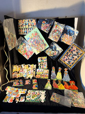 Vintage German Paper Scraps Die Cut Embossed Lot Hundreds MLP Christmas Floral picture