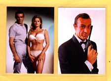 SEAN CONNERY   JAMES BOND  MOVIES   CUSTOM  NOVELTY TRADING CARD  2  CARDS   SET picture