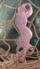 CT&O Chicago Mermaid Bottle Opener Diamond Hole Midway Buffet Moorhead Minn picture