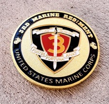 US MARINE CORPS - 3rd MARINE REGIMENT Challenge Coin ·FAST SHIPPING· ·IN STOCK· picture