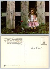 Continental Juliette Doll Fence Garden Postcard picture