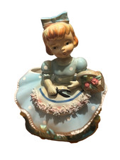 Vintage Relpo Flower Girl Planter A946 picture