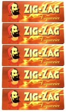 5x ZIG ZAG LIQUORICE ROLLING PAPERS Single Wide Licorice 1.48/Pk USA SHPD picture