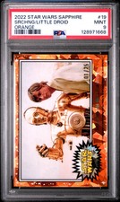 2022 Topps Chrome Sapphire Star Wars Little Droid Srchng /25 #19 PSA 9 Alpha picture