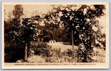 K44/ Canada RPPC Postcard c40-50s Vancouver B.C. Harding Memorial 514 picture