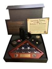 Army National Guard American Soldier Defender Of Freedom Box Set Gift picture
