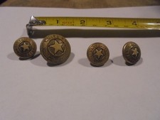 4 White Star Line Crew Original Uniform Button armstrong regalia detroit picture