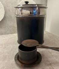 Jan Barboglio Chili/Soup/Hinged lid/7720-SM finish/MISSING FOOTED BASE picture
