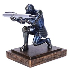 CYXStar Resin Soldier Executive Pen Holder Desk Organizer Cool Pen Stand Blue picture