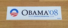 Barack Obama Official 2008 President Campaign Bumper Sticker White picture