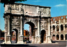 Vintage Postcard Rome Italy Arch Of Constantine Colosseum picture
