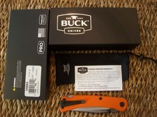 BUCK KNIFE 110 SLIM PRO TRX LOCKBACK, POCKETCLIP, THUMBSTUD / 2022 MINT NEW picture