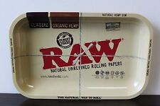 RAW Small Metal Rolling Tray Vintage Style~7x11 Used Discount Sale  picture