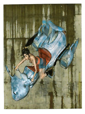 Women Science Fiction Riding Rocket Steampunk 3-D Art Photo Reprint Photograph picture