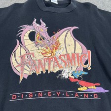 Vintage 1990s Disneyland Fantasmic Mickey Mouse Crewneck Sweater Tagged XL picture