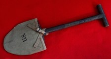 Original WW1 U.S. T-handle Entrenching Shovel and Cover — 1917 picture