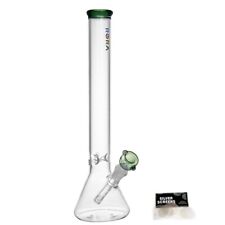 16in Heavy Thick Glass Bong Heavy Bong Clear Hookah Water Pipe 14mm Green Bowl picture
