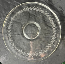 Fostoria Holly Clear  Luncheon Plate 147215 picture