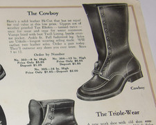 VINTAGE 1926 MEN'S & WOMEN'S SHOE CATALOG BOOTS PICTURES & PRICES WORK/DRESS picture