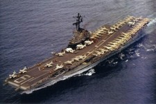 USS HANCOCK 8X10 PHOTO CV-19 NAVY US USA MILITARY AIRCRAFT CARRIER SHIP picture