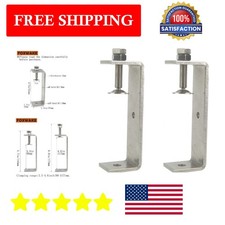 Durable 2-Pack Heavy Duty C Clamps 4.6In | Industrial Quality for Woodworking picture