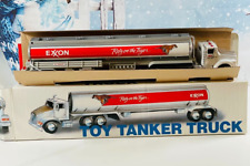 1992 Exxon Gas-Oil Toy Tanker Truck Diecast Battery Operated Light/Sound NIB picture