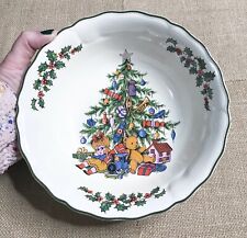 Vintage England Grindley Of Stoke Royal Tudor Christmas Tree 8.5 In Serving Bowl picture