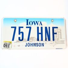 2003 United States Iowa Johnson County Passenger License Plate 757 HNF picture