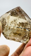 Rare Herkimer Diamond Crystal Cluster Gem enhydro+big moving Water Droplets 85G picture