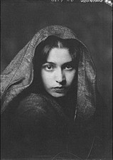 Photo:Anisfeld Miss Portrait Photograph 1928 Hooded Woman picture