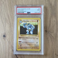 Pokemon TCG Nintendo Machoke Shadowless 1999 #34 English PSA 9 picture