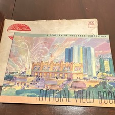 1933 Chicago World's Fair Official View Book Century of Progress Art Deco picture