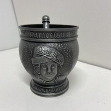 Vintage Pewter Mortar & Pestle Display Only By Schering Corp. picture
