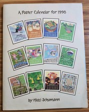 Nikki Schumann 1998 Portfolio Calendar Poster  Prints Folk Art Good For 2026 picture